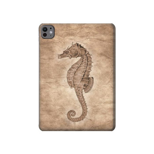 S3214 Seahorse Skeleton Fossil Hülle Schutzhülle Taschen für iPad Pro 11 (2024,2025)