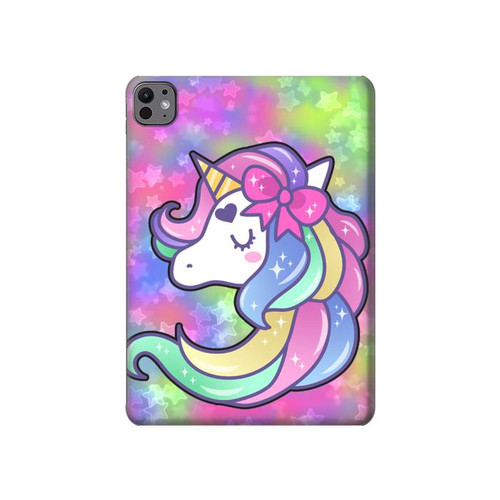 S3264 Pastel Unicorn Hülle Schutzhülle Taschen für iPad Pro 11 (2024,2025)