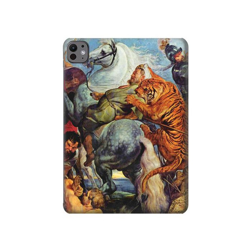 S3331 Peter Paul Rubens Tiger und Lowenjagd Hülle Schutzhülle Taschen für iPad Pro 11 (2024,2025)
