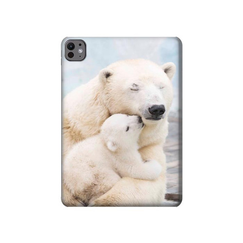S3373 Polar Bear Hug Family Hülle Schutzhülle Taschen für iPad Pro 11 (2024,2025)