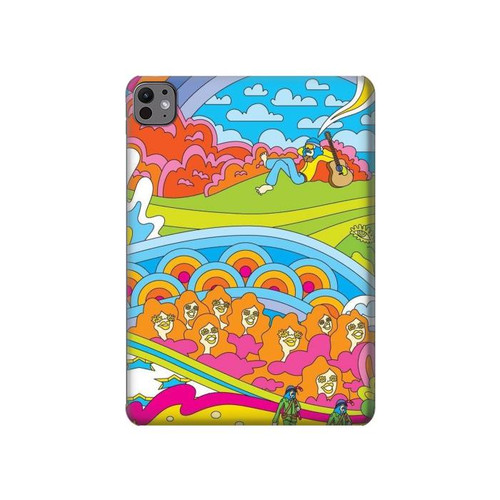 S3407 Hippie Art Hülle Schutzhülle Taschen für iPad Pro 11 (2024,2025)