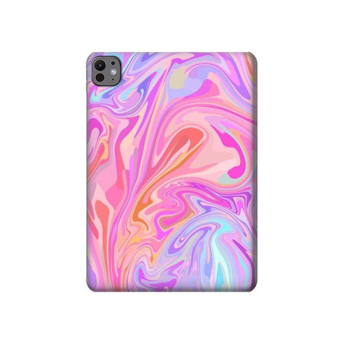 S3444 Digital Art Colorful Liquid Hülle Schutzhülle Taschen für iPad Pro 11 (2024,2025)
