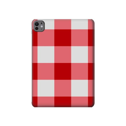S3535 Red Gingham Hülle Schutzhülle Taschen für iPad Pro 11 (2024,2025)