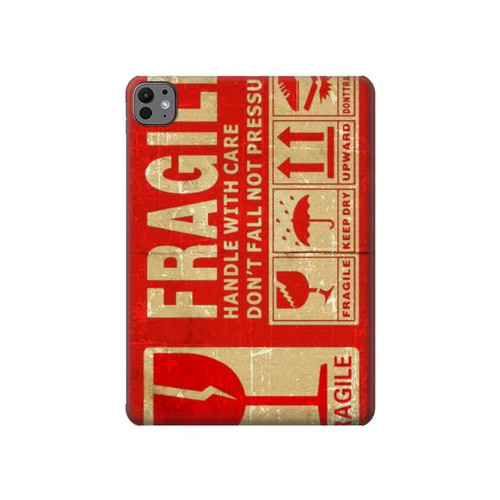S3552 Vintage Fragile Label Art Hülle Schutzhülle Taschen für iPad Pro 11 (2024,2025)