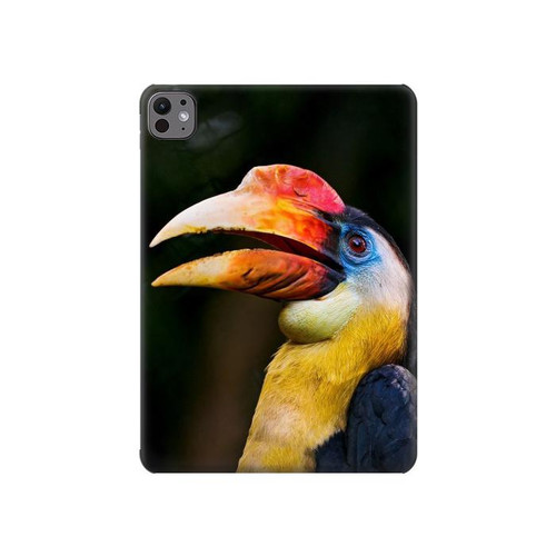 S3876 Colorful Hornbill Hülle Schutzhülle Taschen für iPad Pro 11 (2024,2025)