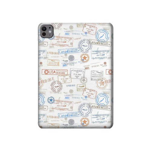 S3903 Travel Stamps Hülle Schutzhülle Taschen für iPad Pro 11 (2024,2025)