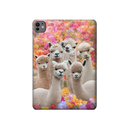 S3916 Alpaca Family Baby Alpaca Hülle Schutzhülle Taschen für iPad Pro 11 (2024,2025)