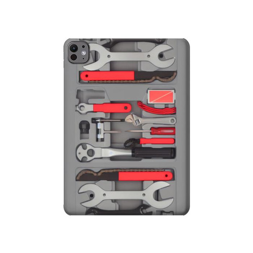 S3921 Bike Repair Tool Graphic Paint Hülle Schutzhülle Taschen für iPad Pro 11 (2024,2025)