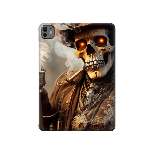 S3949 Steampunk Skull Smoking Hülle Schutzhülle Taschen für iPad Pro 11 (2024,2025)