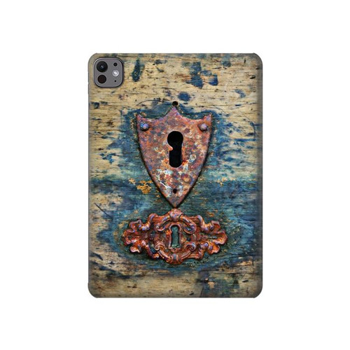 S3955 Vintage Keyhole Weather Door Hülle Schutzhülle Taschen für iPad Pro 11 (2024,2025)