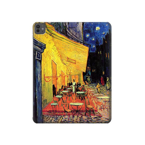 S0929 Van Gogh Cafe Terrace Hülle Schutzhülle Taschen für iPad Pro 13 (2024,2025), Air 13 2026