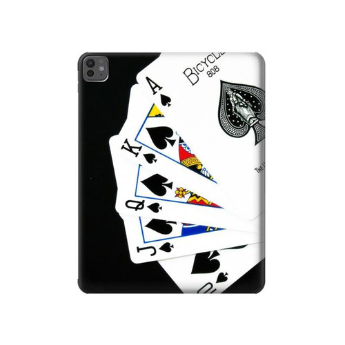 S1078 Poker Royal Straight Flush Hülle Schutzhülle Taschen für iPad Pro 13 (2024,2025)