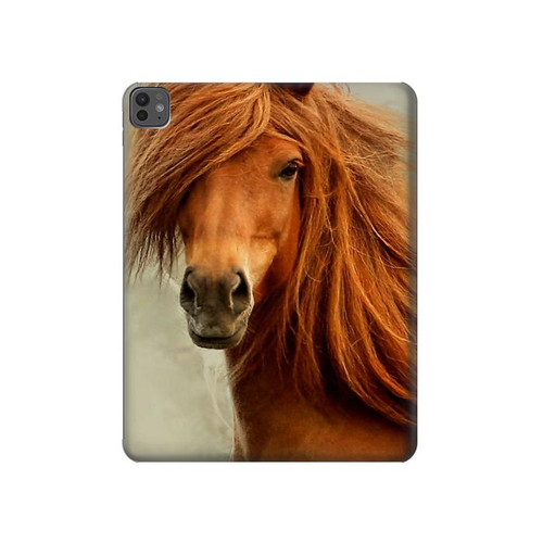 S1595 Beautiful Brown Horse Hülle Schutzhülle Taschen für iPad Pro 13 (2024,2025), Air 13 2026