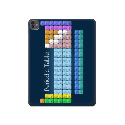 S1847 Periodic Table Hülle Schutzhülle Taschen für iPad Pro 13 (2024)