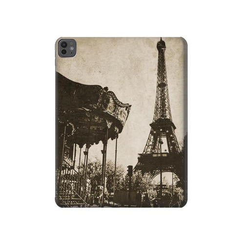 S2174 Eiffel Tower Vintage Paris Hülle Schutzhülle Taschen für iPad Pro 13 (2024,2025), Air 13 2026