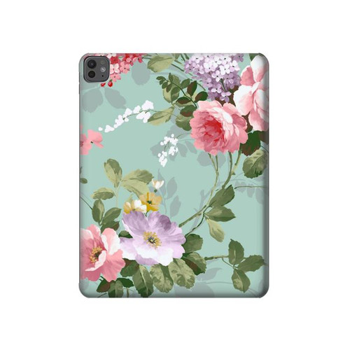 S2178 Flower Floral Art Painting Hülle Schutzhülle Taschen für iPad Pro 13 (2024,2025), Air 13 2026