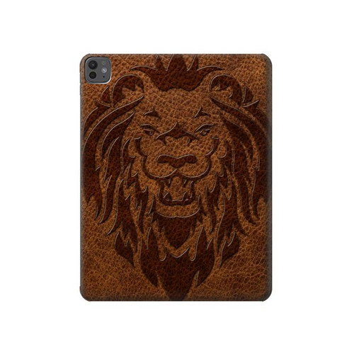 S2529 Leo Zodiac Tattoo Brown Graphic Print Hülle Schutzhülle Taschen für iPad Pro 13 (2024,2025)