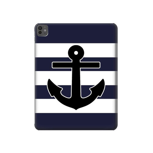 S2758 Anchor Navy Hülle Schutzhülle Taschen für iPad Pro 13 (2024,2025), Air 13 2026