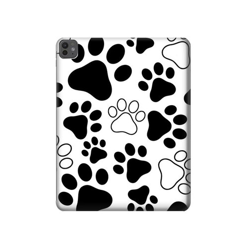 S2904 Dog Paw Prints Hülle Schutzhülle Taschen für iPad Pro 13 (2024,2025)