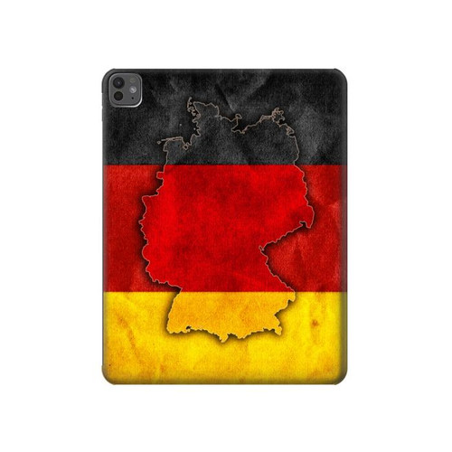 S2935 Germany Flag Map Hülle Schutzhülle Taschen für iPad Pro 13 (2024,2025)