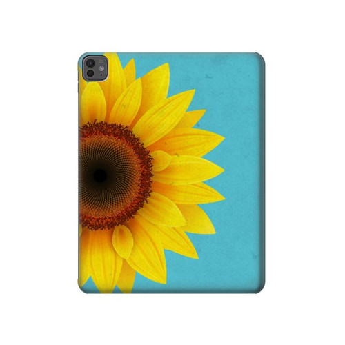 S3039 Vintage Sunflower Blue Hülle Schutzhülle Taschen für iPad Pro 13 (2024,2025)