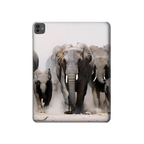 S3142 African Elephant Hülle Schutzhülle Taschen für iPad Pro 13 (2024,2025), Air 13 2026
