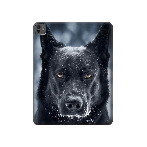 S3168 German Shepherd Black Dog Hülle Schutzhülle Taschen für iPad Pro 13 (2024,2025), Air 13 2026