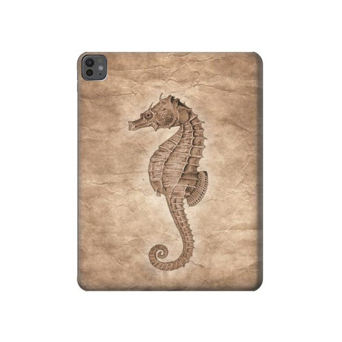 S3214 Seahorse Skeleton Fossil Hülle Schutzhülle Taschen für iPad Pro 13 (2024,2025)