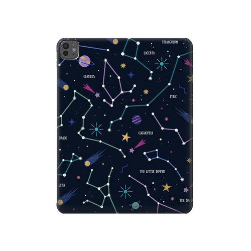 S3220 Star Map Zodiac Constellations Hülle Schutzhülle Taschen für iPad Pro 13 (2024,2025), Air 13 2026