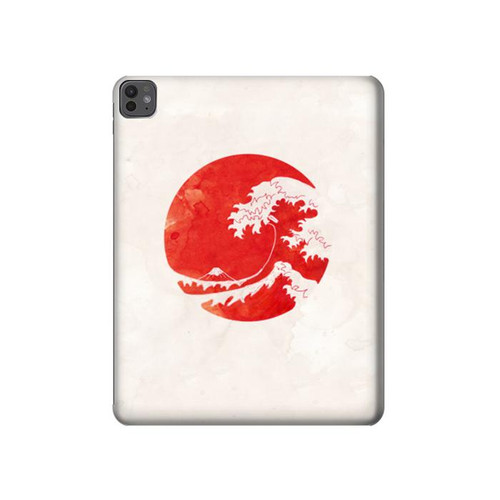 S3237 Waves Japan Flag Hülle Schutzhülle Taschen für iPad Pro 13 (2024,2025)