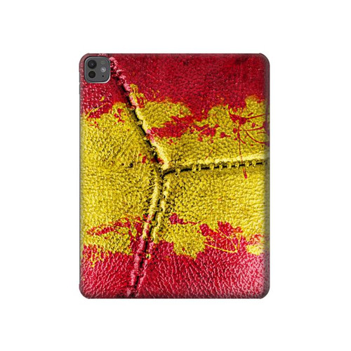 S3315 Spain Flag Vintage Football Graphic Hülle Schutzhülle Taschen für iPad Pro 13 (2024,2025)