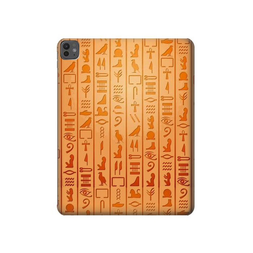S3440 Egyptian Hieroglyphs Hülle Schutzhülle Taschen für iPad Pro 13 (2024,2025), Air 13 2026
