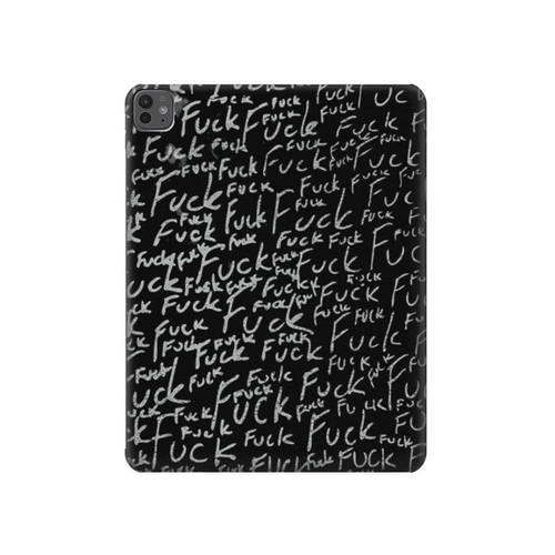 S3478 Funny Words Blackboard Hülle Schutzhülle Taschen für iPad Pro 13 (2024,2025)
