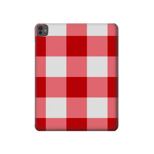 S3535 Red Gingham Hülle Schutzhülle Taschen für iPad Pro 13 (2024,2025)