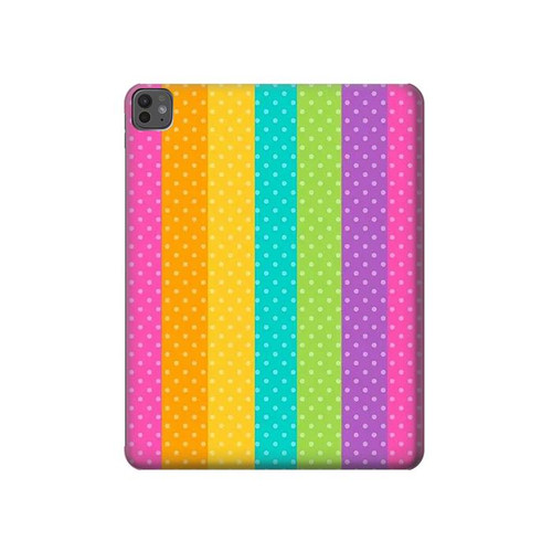 S3678 Colorful Rainbow Vertical Hülle Schutzhülle Taschen für iPad Pro 13 (2024,2025)
