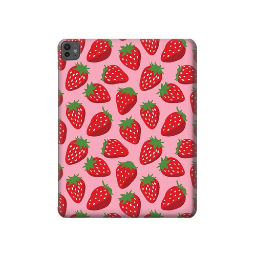 S3719 Strawberry Pattern Hülle Schutzhülle Taschen für iPad Pro 13 (2024,2025)