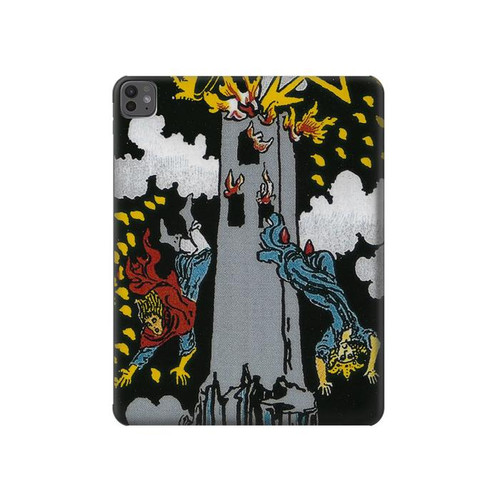 S3745 Tarot Card The Tower Hülle Schutzhülle Taschen für iPad Pro 13 (2024,2025)