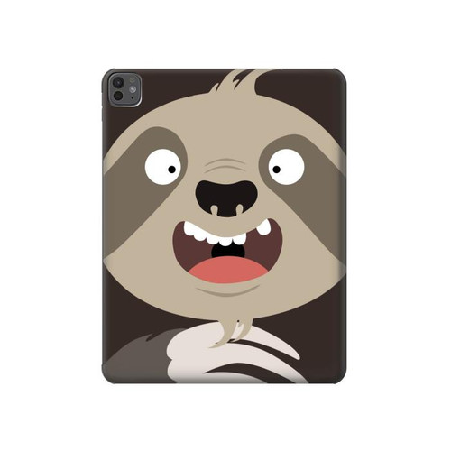 S3855 Sloth Face Cartoon Hülle Schutzhülle Taschen für iPad Pro 13 (2024,2025), Air 13 2026