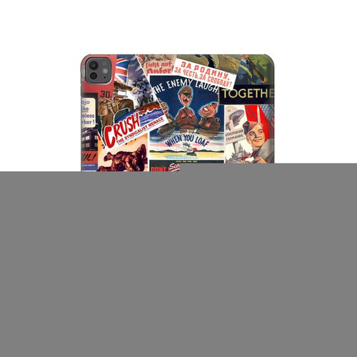 S3905 Vintage Army Poster Hülle Schutzhülle Taschen für iPad Pro 13 (2024,2025)
