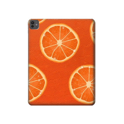S3946 Seamless Orange Pattern Hülle Schutzhülle Taschen für iPad Pro 13 (2024,2025), Air 13 2026