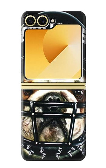 S0098 Bulldog American Football Hülle Schutzhülle Taschen für Samsung Galaxy Z Flip 6, Flip 7 FE