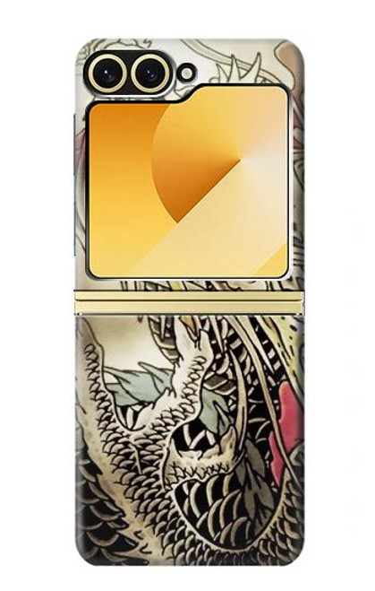 S0122 Yakuza Tattoo Hülle Schutzhülle Taschen für Samsung Galaxy Z Flip 6, Flip 7 FE