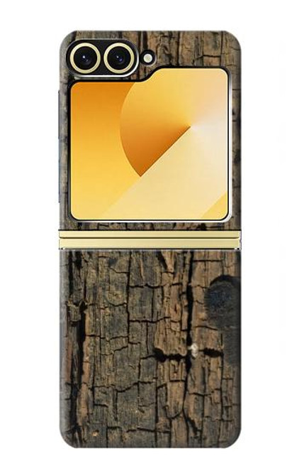 S0598 Wood Graphic Printed Hülle Schutzhülle Taschen für Samsung Galaxy Z Flip 6, Flip 7 FE