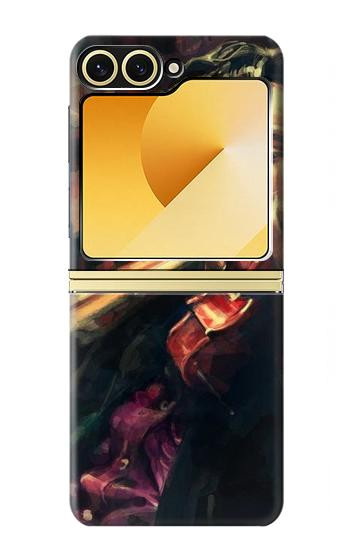 S0723 Violin Art Paint Hülle Schutzhülle Taschen für Samsung Galaxy Z Flip 6, Flip 7 FE