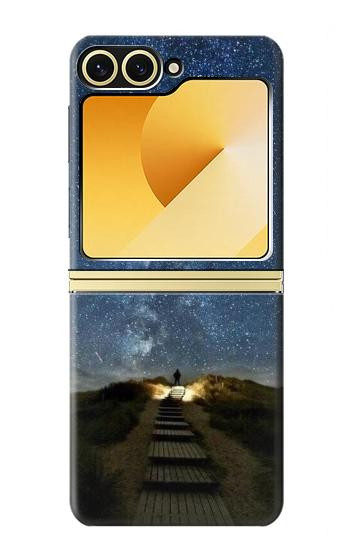 S0734 Stairway to Heaven Iceland Hülle Schutzhülle Taschen für Samsung Galaxy Z Flip 6, Flip 7 FE