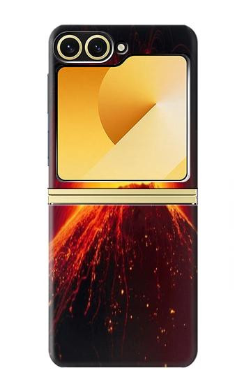 S0745 Volcano Lava Hülle Schutzhülle Taschen für Samsung Galaxy Z Flip 6, Flip 7 FE
