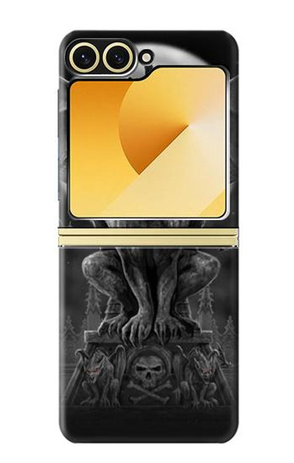 S0850 Gargoyle Devil Demon Hülle Schutzhülle Taschen für Samsung Galaxy Z Flip 6, Flip 7 FE
