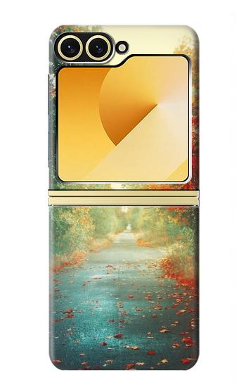 S0913 Road Through The Woods Hülle Schutzhülle Taschen für Samsung Galaxy Z Flip 6, Flip 7 FE