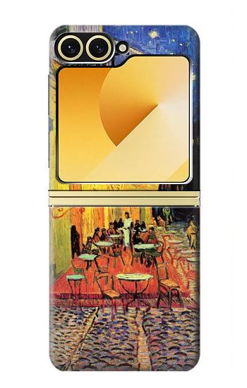 S0929 Van Gogh Cafe Terrace Hülle Schutzhülle Taschen für Samsung Galaxy Z Flip 6, Flip 7 FE
