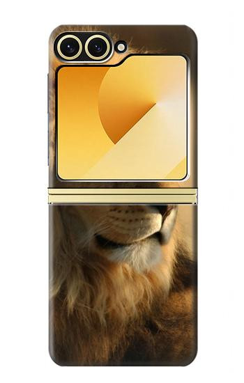S1046 Lion King of Forest Hülle Schutzhülle Taschen für Samsung Galaxy Z Flip 6, Flip 7 FE